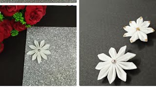 How to make tissue paper flowers||step by step tutorial||easy to make