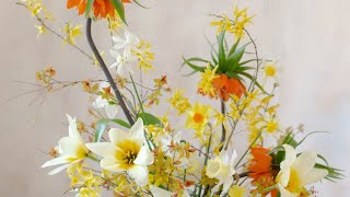 Spring Bowl with Crown Imperial Fritillaria