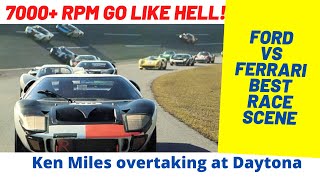 Ford v Ferrari 7000+ GO LIKE HELL | Ken Miles Winning at DAYTONA | Milles overtakes | Movie clip HD