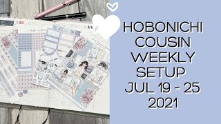 Hobonichi Weekly Setup 19 to 25 July 2021 #planwithme