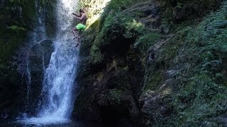 Huge Waterfall Rope Swing