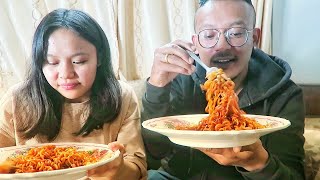 Spicy Ramen challenge with Chori ! ramen vlog