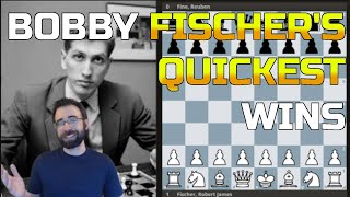 7 Times Bobby Fischer Won in 17 Moves or Less!