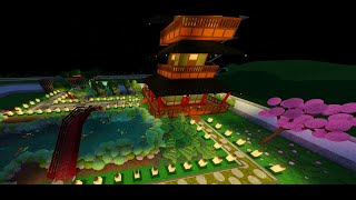 Building An Improved Version Of My Japanese Garden | Theme Park Tycoon 2 | Roblox | TPT2