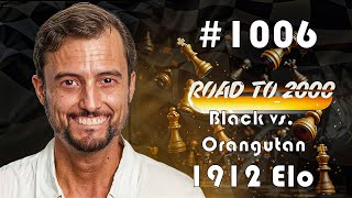 Road to 2000 #1006 - 1912 ELO - Chess.com Blitz 3+0 - Black vs. Orangutan Attack