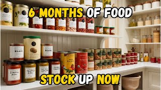 Survival Countdown: 6-Month Food Stockpile Challenge