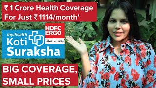 HDFC ERGO my:health Koti Suraksha | 1 Crore Health Coverage in India | Best Health Insurance  #Kajal