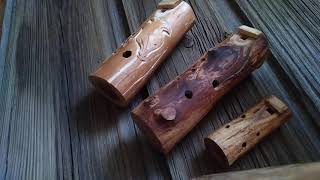 Amazing wild Ocarina from elm. Pentatonic F, five holes. Wooden Ocarina, wild flute, forest flute.