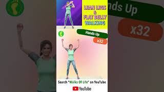 Lean legs & flat belly walking exercise at home @walksoflife5308 #legsworkout #flatbellyworkout