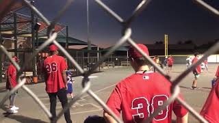 Brendan playing baseball with the Miracle League