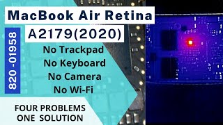 MacBook Air Retina 13" A2179  2020 | No Trackpad,No Keyboard,No Camera, Wi-Fi Not Working | 2022