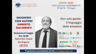 DIRETTA PROF. GALIMBERTI dalla Sala Ticozzi