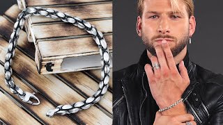 925 sterling silver bracelet for men, unique gifts for him | Emmanuela®