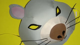 How to make rat mask / Rat mask making idea