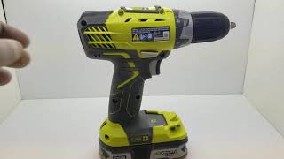 Testing RYOBI P208B DRILL DRIVER