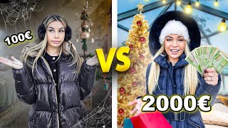 JOULULOMA 2000€ VS 100€ BUDJETILLA 😳🎄💰 | JOULUKALENTERI LUUKKU 4