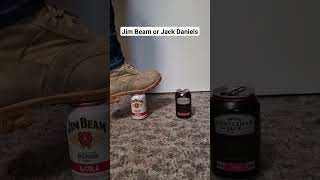 Jim Beam or Jack Daniels? #canyoustandonit #asmr #crushing