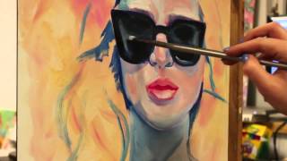 ♡Oil Painting♡Girl with Shades hd720