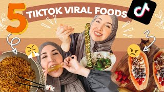 5 TikTok FOOD TRENDS im Test! 😋 🥵| Hijabflowers