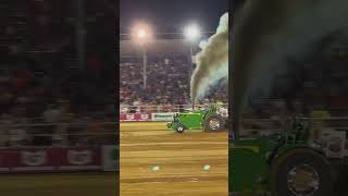 Green with Envy pro stock tractor #tractor #tractorpulling #johndeere #shorts #diesel #deere