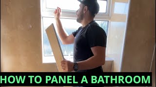 How to install multipanel bathroom panels in wet room