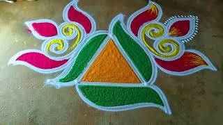 Karthigai deepam 🌻special rangoli designs 🌻easy flowers kolam🌻 newyear festival🌻Amazing rangoli