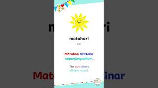 Indonesian Word of the Day 33 | Matahari #shorts #learnindonesian #easyindonesian