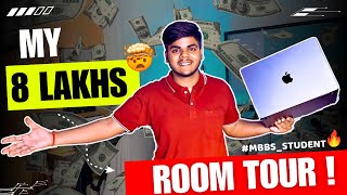 My Hostel *Room Tour*😍|My dream Youtube Studio setup🥹