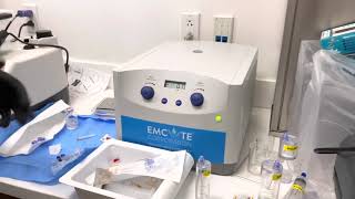 PRP Prep using the Emcyte system