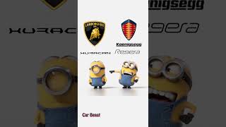 Lamborghini Huracan vs koenigsegg Regera minion stylefun#status #funny #tiktok #trending #car #asmr