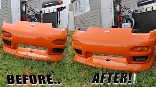 240SX Front End Face Lift! Street Faction Bash Bar, Turn Signals and Bumper Vents