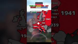 When did Germany invade your country•#shorts #viral #europe #histroy #ww2 #germay #mapping #map