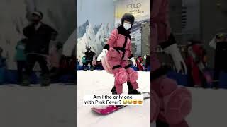 Tag your friend who has a pink fever!#ski #snowboard #skateboard #rollerskate #turtleprotector #pink