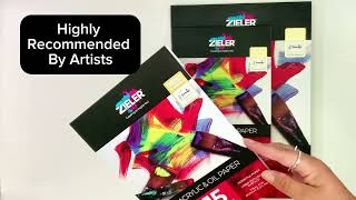 Acrylic and oil painting paper. Art supplies asmr.