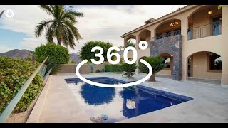 360 º tour from a  3 bed 3.5 baths very private, golf, sea and mountain views property in Loreto!.