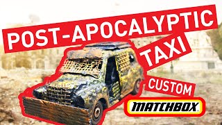 Gaslands Mad Max Style Post Apocalyptic London Taxi - Custom Matchbox Yellow Cab