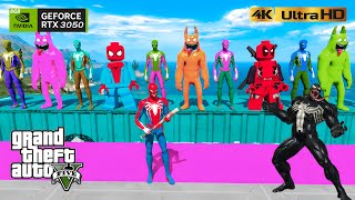 GTA 5 Epic Ragdolls | Spiderman and Super Heroes Minions Jumps/fails (Euphoria Physics) Ep - 289