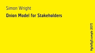 AgileByExample 2019: lightning talk - Simon Wright