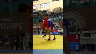 Counterattack performed by Mukhammed SERIK (KAZ) in the bout against Giorgi TSIKLAURI (GEO) #SAMBO