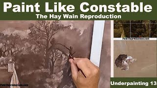 Constable Techniques: The Hay Wain Underpainting 13