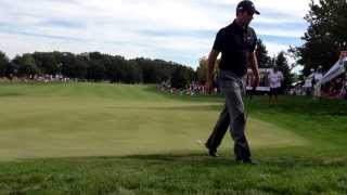 Charl Schwartzel stalks a birdie putt at 2013 BMW Championship.