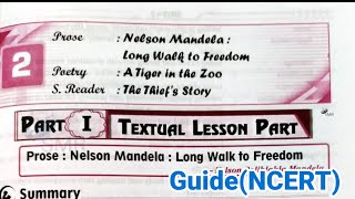 10th class English 2nd lesson long walk to freedom question and answers guide NCERT syllabus