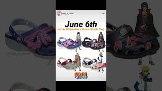 Finally a release date 🔥🍃!!! #sneakers #sneakerhead #naruto #sasuke #jiriya #minato #itachi #crocs