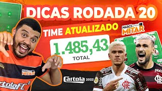 DICAS RODADA 20 I CARTOLA FC 2022 I TIME ATUALIZADO RODADA 20