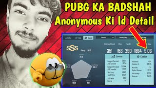 STAR ANONYMOUS PUBG ID STAYTICS | KD | RANK | TIER | DETAIL | WIN MATCHES | PUBG MOBILE