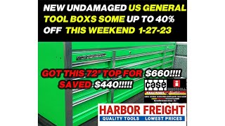 UP TO 40% OFF SOME HARBOR FREIGHT US GENERAL TOOL BOX'S THIS WEEKEND!! NEW UNDAMAGED!  #Shorts