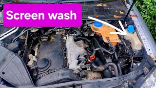 How to top up your screen wash...maintenance tips