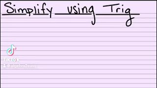 Trig Expressions