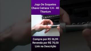 Jogo De Soquetes Chave Catraca 1/4   40 Titanium #shorts