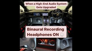 Porsche Taycan Turbo High-End Audio System DEMO - Binaural Recording - Accuton, Mundorf, Zapco, JL